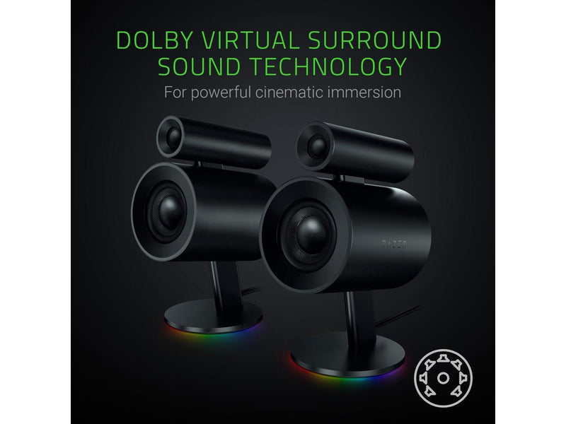Razer Nommo Pro: THX Certified Premium Audio - Dolby Virtual Surround Sound -