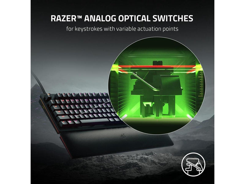 Razer Huntsman V2 Analog Gaming Keyboard: Razer Analog Optical Switches - Chroma