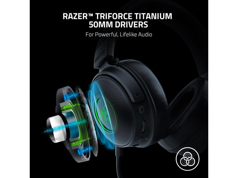 Razer Kraken V3 Pro HyperSense Wireless Gaming Headset w/Haptic Technology: