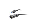 SIIG JU-CB0811-S1 Black USB 3.0 Active Repeater Cable w/ Power adapter
