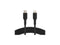 BELKIN CAA003bt1MBK Black BOOST CHARGE USB-C Cable with Lightning Connector