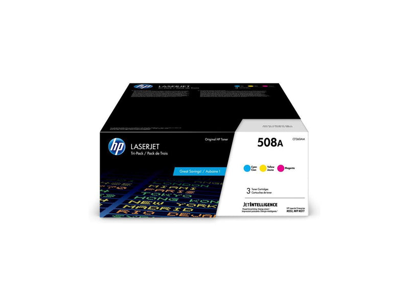 HP 508A Toner Cartridge Cyan Magenta Yellow CF360AM