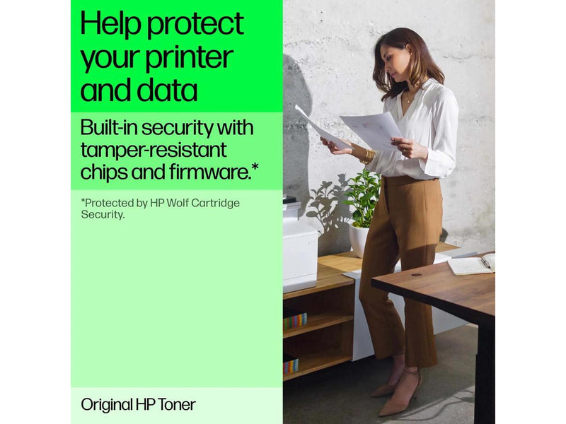 HP 206X High Yield Cyan Original LaserJet Toner Cartridge, ~2,450 pages, W2111X