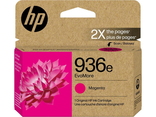 HP 936e Magenta EvoMore Ink Cartridge | Works OfficeJet 9120 Series, OfficeJet