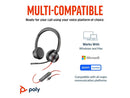 Poly Blackwire 8225 Stereo Microsoft Teams Certified USB-C Headset + USB-C/A