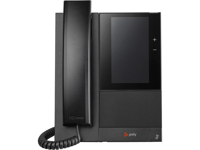 HP Poly CCX 505 IP Phone and PoE enabled, Corded/Cordless Desktop phone, Black |