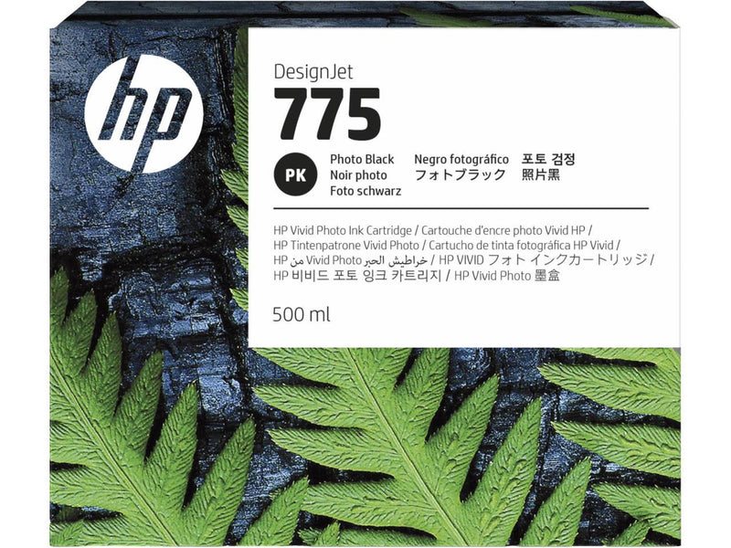 HP 775 500-ml Photo Black Ink Cartridge, 1XB21A