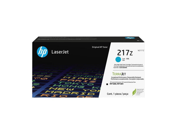HP 217Z Ultra High Yield Cyan Original LaserJet Toner Cartridge, ~24,000 pages,