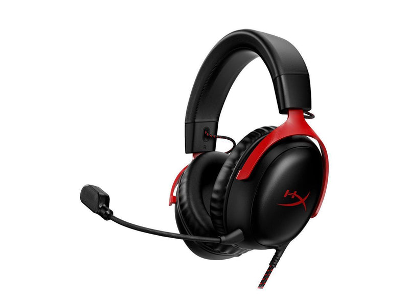 HyperX Cloud III – Wired Gaming Headset, PC, PS5, Xbox Series X|S, Angled 53mm