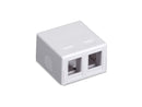 Black Box Value Line Surface-Mount Housing 2-Port White