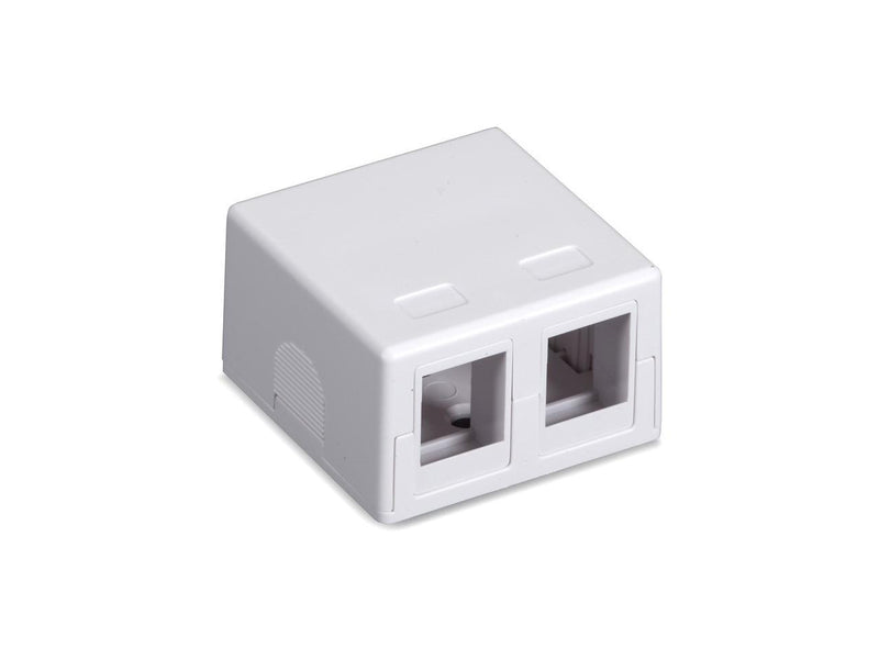 Black Box Value Line Surface-Mount Housing 2-Port White