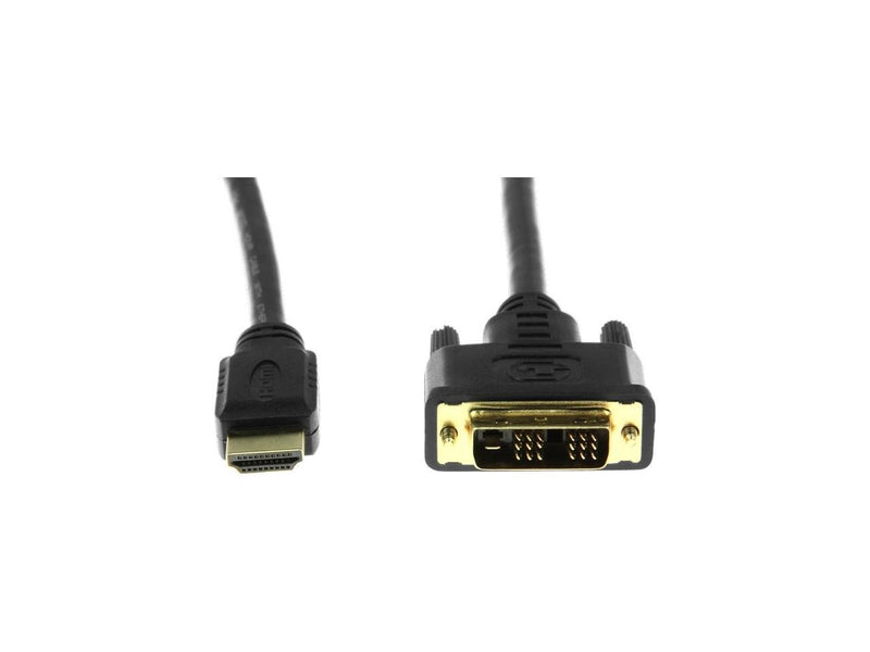 Rocstor Y10C124-B1 6ft. HDMI to DVI-D Cable M/M HDMI Male to DVI-D Male