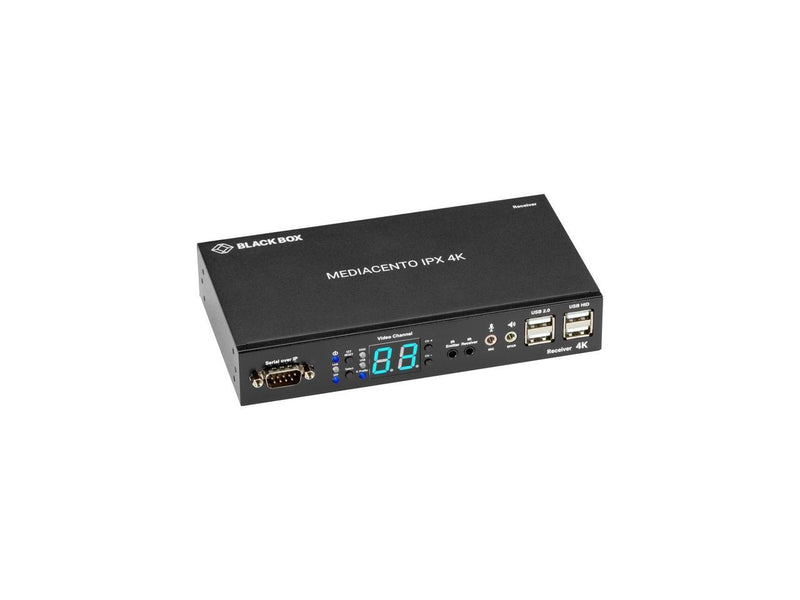 Black Box VX-HDMI-4KIP-RX MediaCento IPX 4K Receiver HDMI USB Serial IR Audio