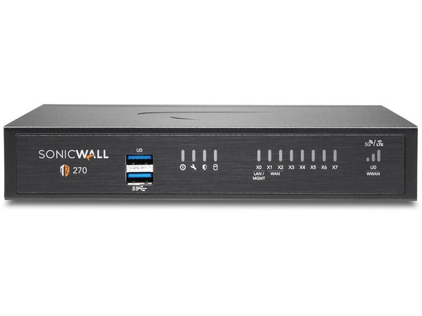 SonicWall TZ270 Firewall (Gen 7) w/ 3 Years Advanced Secure Upgrade Plus |