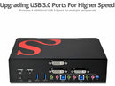 SIIG 2-Port DVI Dual-Link Smart Console KVM Switch with USB 3.0 and Multimedia