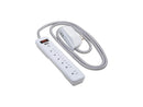 Tripp Lite Surge Protector Power Strip 7-Outlet 2 USB Ports White TLP616USB