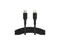 BELKIN CAA003bt1MBK Black BOOST CHARGE USB-C Cable with Lightning Connector