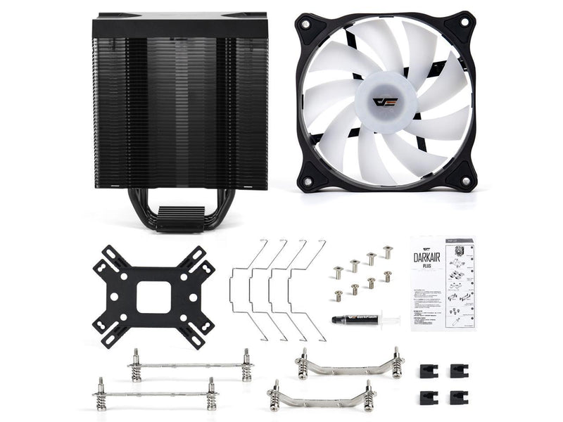 darkFlash Darkair Plus Addressable RGB CPU Air Cooler 4 Heatpipes Double 120MM