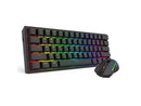 Redragon S144 Gaming Keyboard & Mouse Combo, 60% K617 Tri-Mode Wireless RGB
