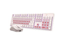 Redragon BS 8531 Wireless Keyboard & Mouse Combo, 104 Keys Low-Profile
