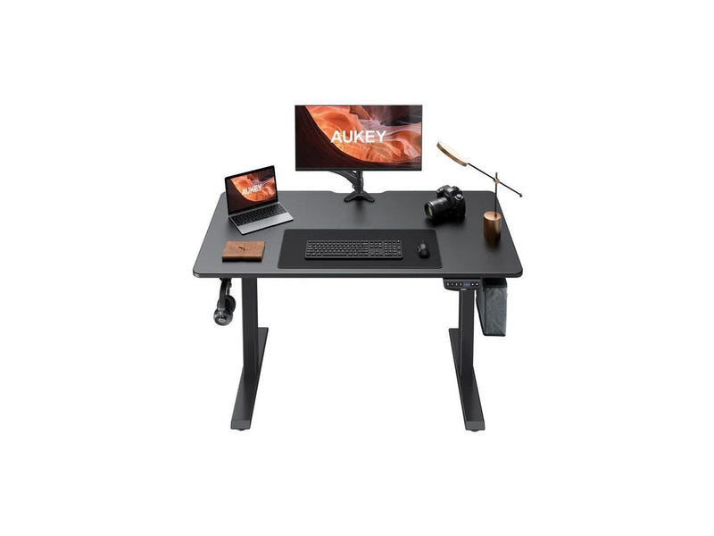 AUKEY Dual Motors Height-Adjustable Electric Standing Desk 48" x 24'', Black