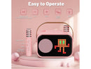 JYX Karaoke Machine, Home Karaoke System with 15 Animated Dispaly Modes, Mini