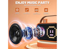 JYX Karaoke Machine, Home Karaoke System with 15 Animated Dispaly Modes, Mini