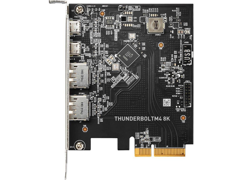 MSI THUNDERBOLTM4 8K PCIe 3.0x4 Add-on Card for 2 Thunderbolt 4 (USB-C) Ports