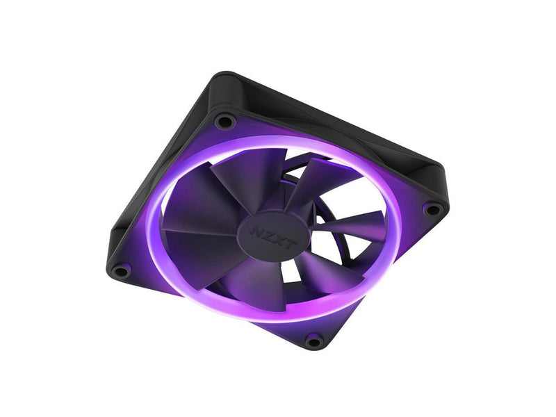 NZXT F120 RGB Fans - RF-R12SF-B1 - Advanced RGB Lighting Customization - Whisper