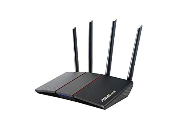 ASUS RT-AX55 AX1800 Dual Band WiFi 6 Gigabit Router, 802.11ax, Lifetime internet