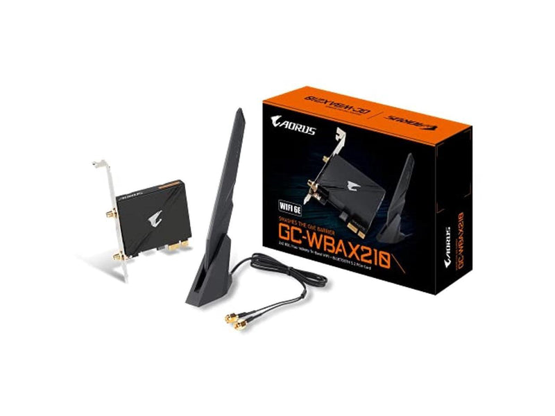gigabyte gc-wbax210 (2x2 802.11ax tri-band wifi + bluetooth 5.2 pcie expansion
