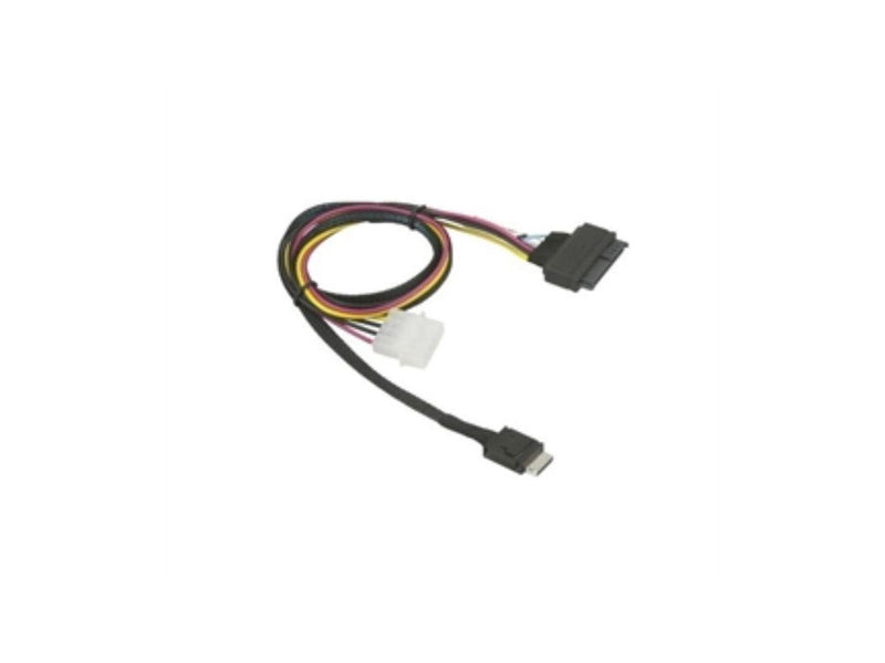 Supermicro CBL-SAST-1011 75cm OCuLink to PCIE SFF-8639 U.2 with Power Cable