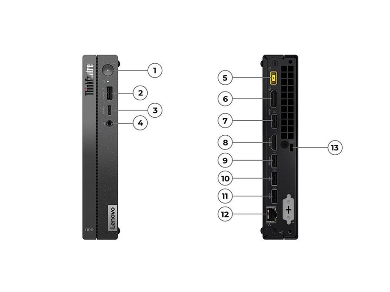 Lenovo ThinkCentre neo 50q Gen 4 12LN000CUS Tiny Desktop Computer - Intel Core