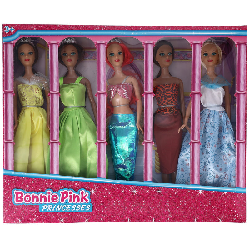 5 Pack Princess Doll Set 11.5 inch