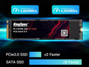 KingSpec SSD Internal Solid State Drive 2TB M.2 NVMe 2280 PCIe 4.0 Computer Disk