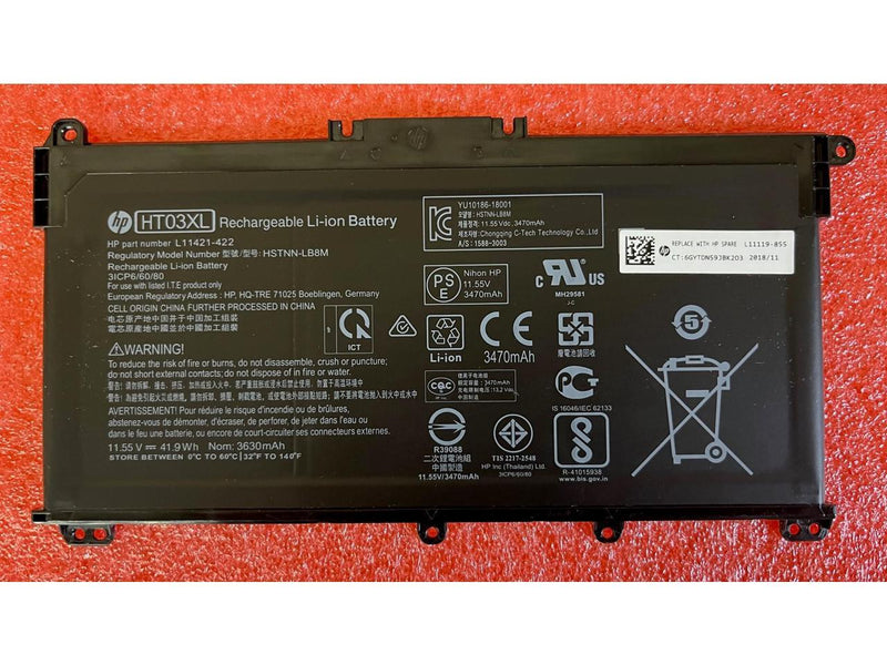 L11119-855 - HP Battery 3C 41W 3.6A LI HT030