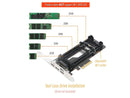 Icy Dock MB987M2P-1B | 1 x M.2 NVMe SSD to PCIe 3.0 x4 Adapter with Heat Sink &