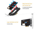 Icy Dock MB987M2P-1B | 1 x M.2 NVMe SSD to PCIe 3.0 x4 Adapter with Heat Sink &