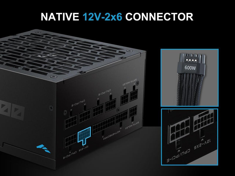 SAMA G1000W ATX 3.1 Power Supply, 80 PLUS Gold & Cybenetics Platinum Certified,