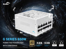 SAMA G650W ATX 3.1 Power Supply, 80+ Gold Efficiency, PCIE 5.1 Ready, Full
