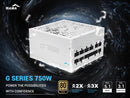 SAMA G750W ATX 3.1 Power Supply, 80+ Gold Efficiency, PCIE 5.1 Ready, Full