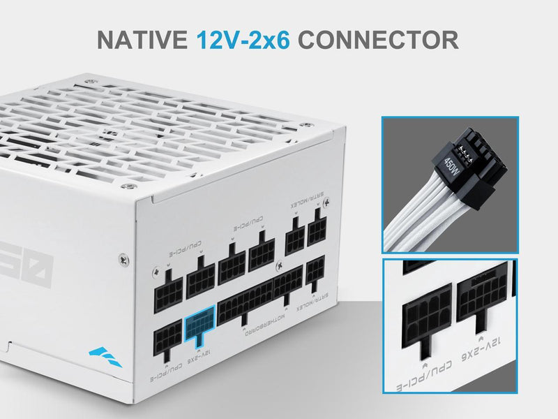 SAMA G650W ATX 3.1 Power Supply, 80+ Gold Efficiency, PCIE 5.1 Ready, Full