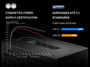 SAMA G1000W ATX 3.1 Power Supply, 80 PLUS Gold & Cybenetics Platinum Certified,