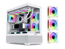 SAMA SV02 Dual USB3.0 and Type C Tempered Glass ATX Mid Tower Gaming PC Computer
