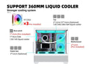 SAMA SV02 Dual USB3.0 and Type C Tempered Glass ATX Mid Tower Gaming PC Computer