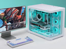 SAMA 2851 ATX Mid-Tower PC Gaming Case, High-Airflow, Sturdy Curved Tempered