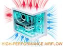 SAMA 2851 ATX Mid-Tower PC Gaming Case, High-Airflow, Sturdy Curved Tempered