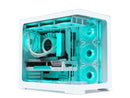 SAMA 2851 ATX Mid-Tower PC Gaming Case, High-Airflow, Sturdy Curved Tempered