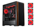 SAMA Z60 Black Genuine Walnut Wood PC Case, ATX Mid Tower, Pre-Installed 4x