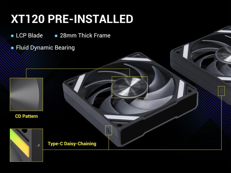 SAMA Q70 Black CPU Liquid Cooler, 360MM Liquid Water AIO CPU Cooler with 2.8"